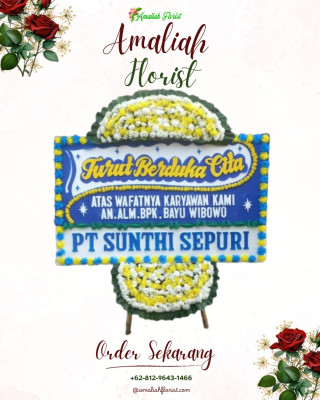 Papan Bunga Duka di Tondano Barat